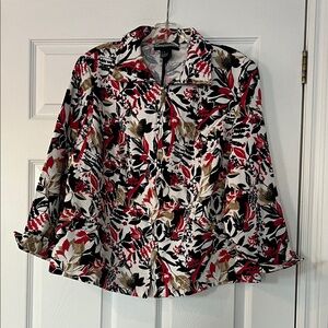 Requirements Multicolor Floral Blazer